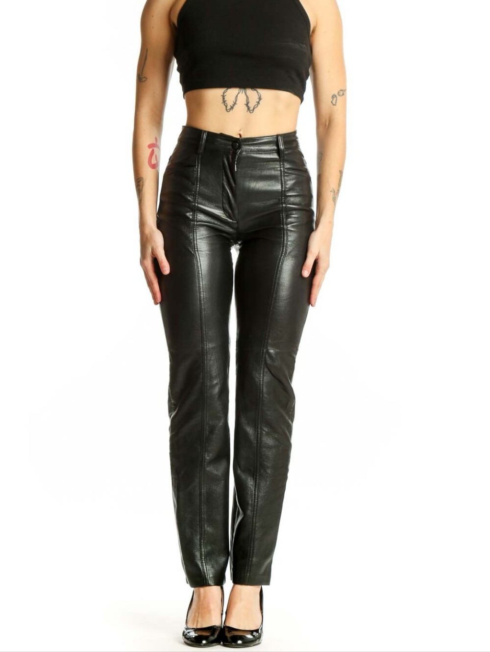 Aritzia Wilfred Black High Rise Slim Fit Pants Size 4 Minimalist Chic